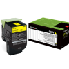Lexmark 808 Yellow Cartridge | CX310/410/510 | 808Y Low Yield Toner