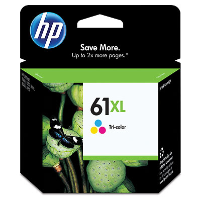 HP 61XL Tri-Color Inkjet Print Cartridge