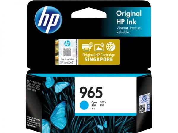 HP 965 Low Yield Cyan Original Ink Cartridge