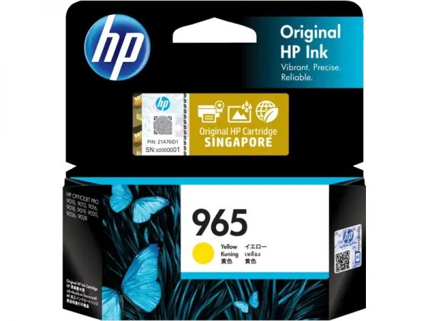 HP 965 Low Yield Yellow Original Ink Cartridge