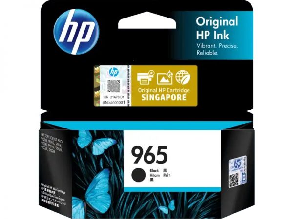 HP 965 Low Yield Black Original Ink Cartridge